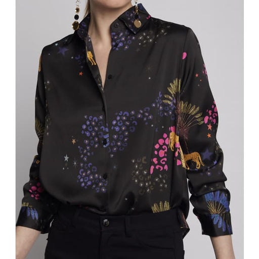 isabella black cheeta blouse - Clothing & Accessories